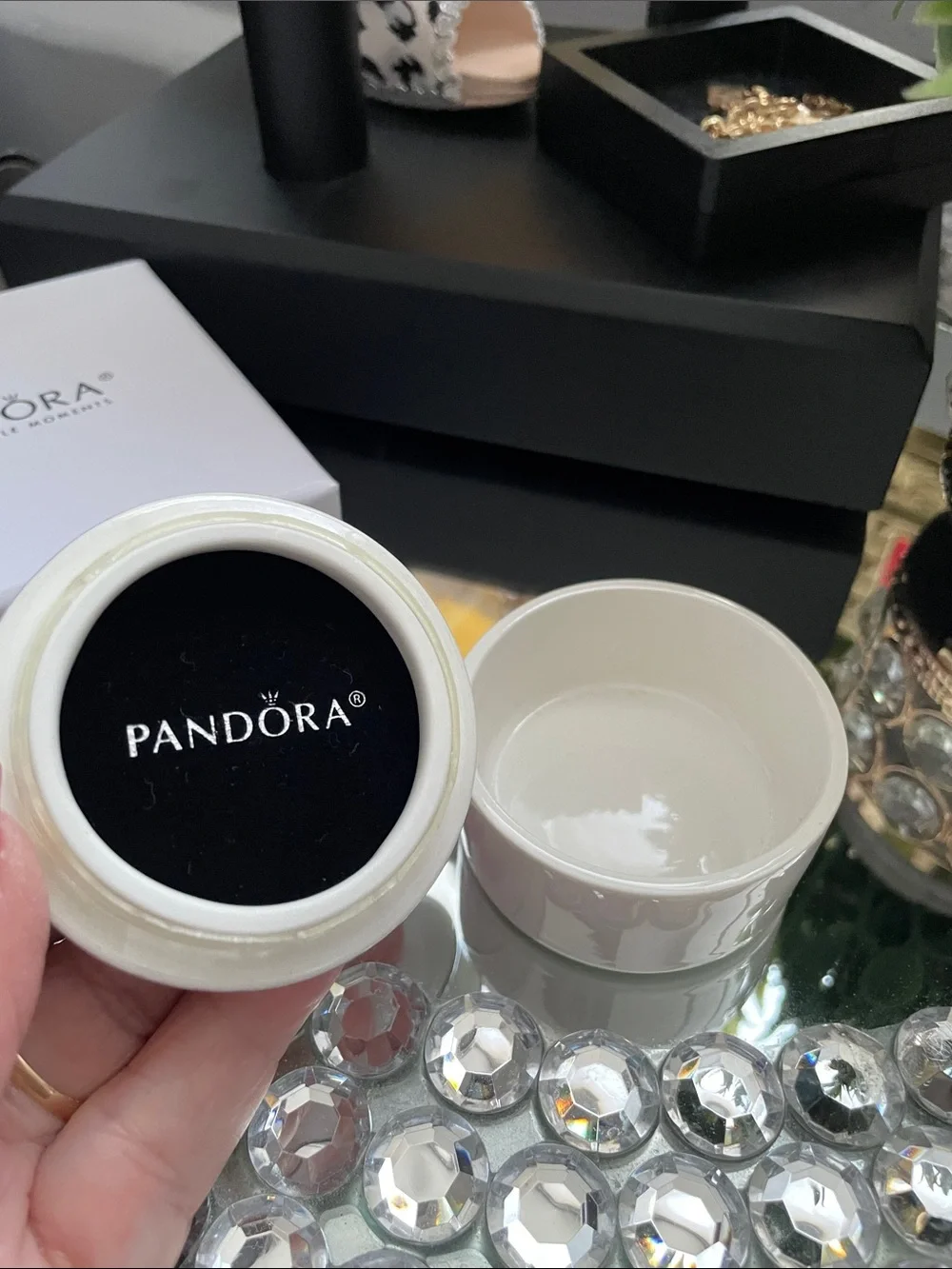 ✨Pandora Limited Edition White Ceramic Trinket Gift Box✨in Gift Box NEW